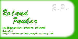 roland panker business card